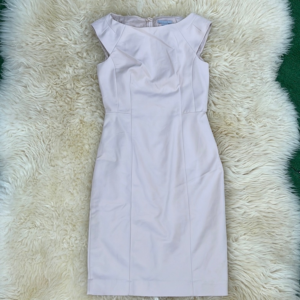 H&am size 6 cream midi dress